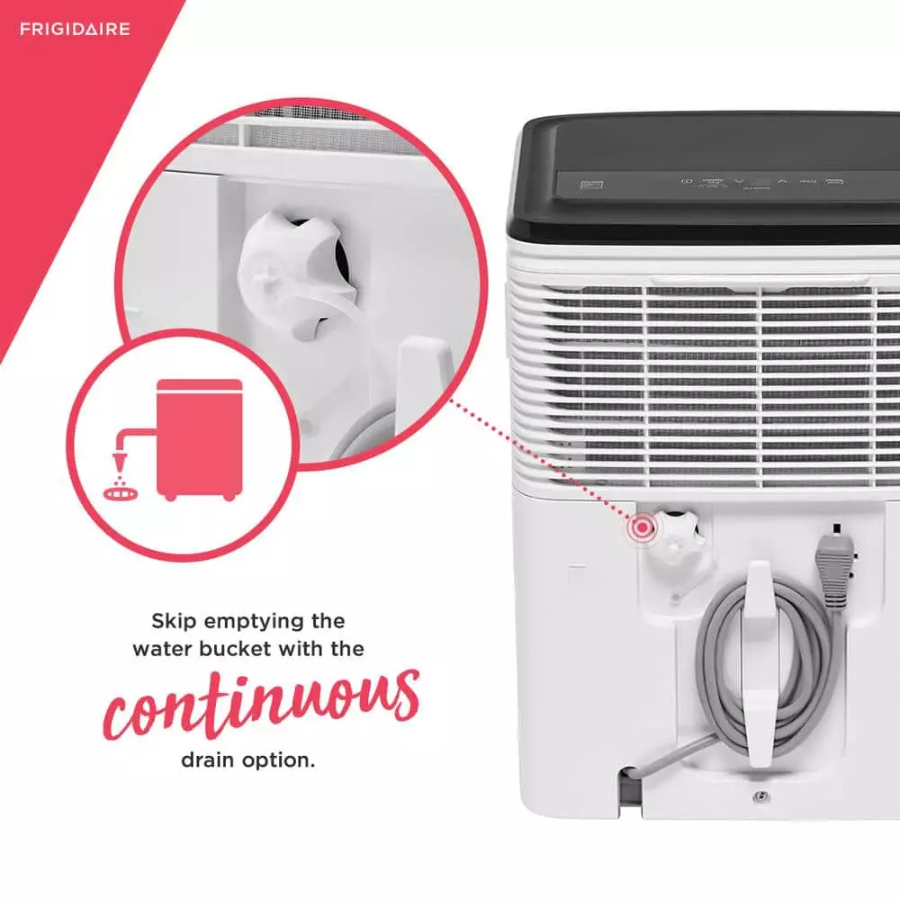 Frigidaire Low Humidity 22-Pint Capacity Dehumidifier 6 Frigidaire Low Humidity 22-Pint Capacity Dehumidifier - Image 4