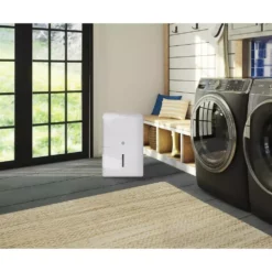 GE 22 pt. Dehumidifier with Smart Dry for Bedroom, Basement or Damp Rooms up to 1500 sq. ft. in White, ENERGY STAR 20 GE 22 pt. Dehumidifier with Smart Dry for Bedroom, Basement or Damp Rooms up to 1500 sq. ft. in White, ENERGY STAR -Air Quality Shop whites ge dehumidifiers adhl22la 1f 1000