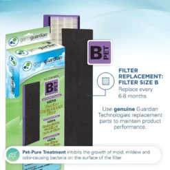 GermGuardian Elite 5-in-1 Air Purifier with Pet Pure True HEPA filter, UV Sanitizer for Medium Rooms up to 153 Sq Ft, White 17 GermGuardian Elite 5-in-1 Air Purifier with Pet Pure True HEPA filter, UV Sanitizer for Medium Rooms up to 153 Sq Ft, White -Air Quality Shop whites germguardian air purifiers ac4300wpt 44 1000