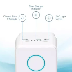 GermGuardian Elite 5-in-1 Air Purifier with Pet Pure True HEPA filter, UV Sanitizer for Medium Rooms up to 153 Sq Ft, White 13 GermGuardian Elite 5-in-1 Air Purifier with Pet Pure True HEPA filter, UV Sanitizer for Medium Rooms up to 153 Sq Ft, White -Air Quality Shop whites germguardian air purifiers ac4300wpt 77 1000