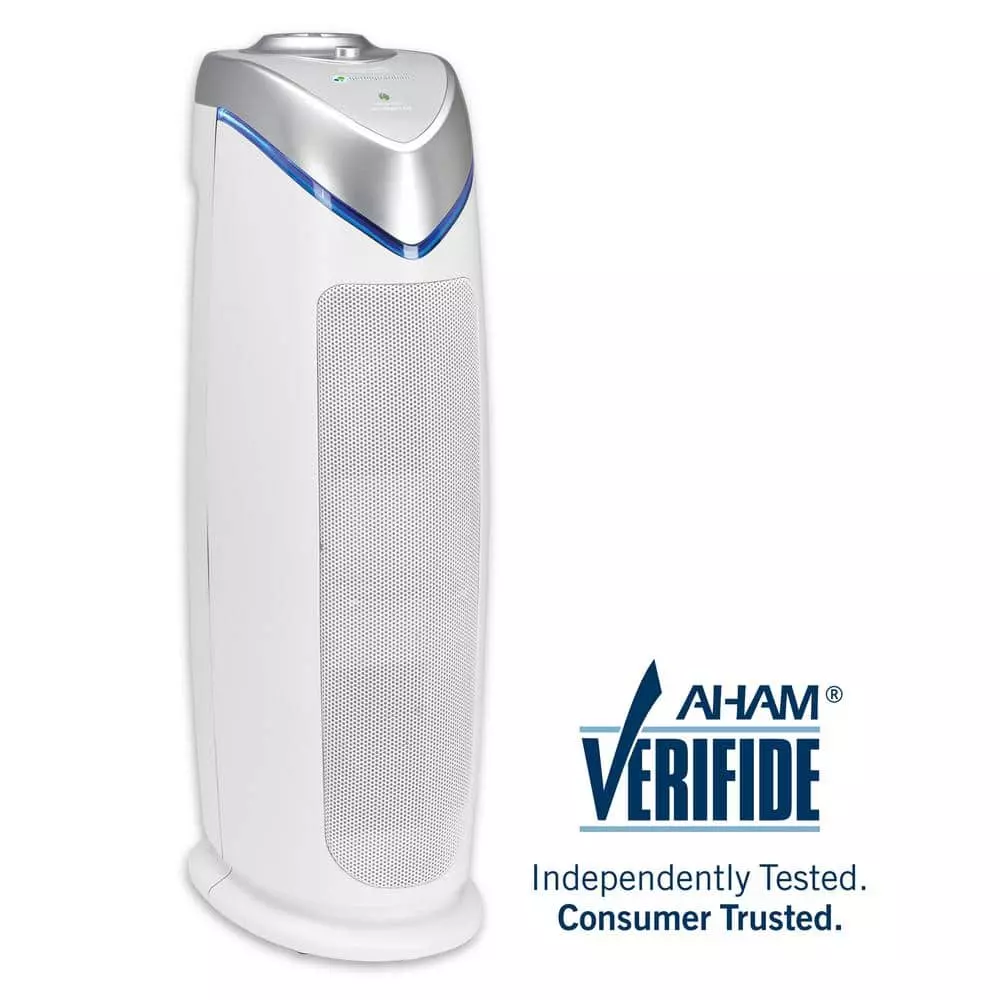 GermGuardian 22 in. 4-in-1 Air Purifier with True HEPA filter for Medium Rooms up to 153 Sq Ft, White 3 GermGuardian 22 in. 4-in-1 Air Purifier with True HEPA filter for Medium Rooms up to 153 Sq Ft, White