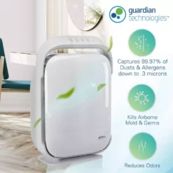GermGuardian Hi-Performance Ultra Quiet Air Purifier with HEPA Filter for Large Rooms up to 335 sq.ft. 15 GermGuardian Hi-Performance Ultra Quiet Air Purifier with HEPA Filter for Large Rooms up to 335 sq.ft. -Air Quality Shop whites germguardian air purifiers ac9200wca 44 1000
