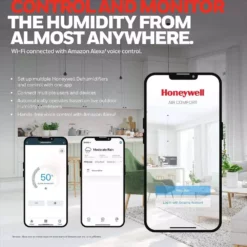 Honeywell Smart WiFi Energy Star Dehumidifier for Basements & Small Rooms Up to 1000 sq ft. with Alexa Voice Control 15 Honeywell Smart WiFi Energy Star Dehumidifier for Basements & Small Rooms Up to 1000 sq ft. with Alexa Voice Control -Air Quality Shop whites honeywell dehumidifiers tp30awkn 77 1000
