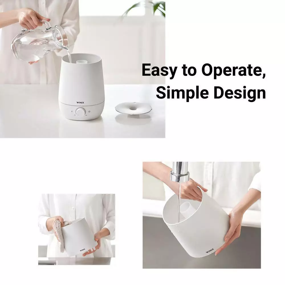 Winix Inc L60 0.6 Gal. Ultrasonic Humidifier with Night Mood Light 7 Winix Inc L60 0.6 Gal. Ultrasonic Humidifier with Night Mood Light - Image 5