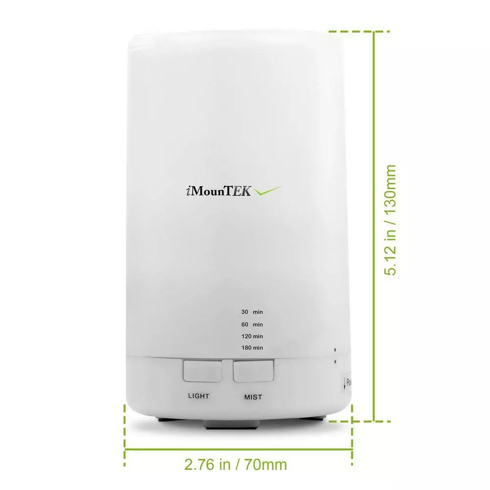 Tatahance Mini Cool Mist Humidifier with 7 Color LED Lights 4 Timer Settings and Ultrasonic Aroma Essential Oil Diffuser 4 Tatahance Mini Cool Mist Humidifier with 7 Color LED Lights 4 Timer Settings and Ultrasonic Aroma Essential Oil Diffuser - Image 2