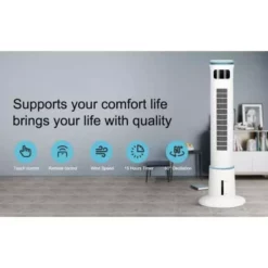 Tidoin White 12-Speed and 3-Model Standing Tower Humidifier with Timing Closure, Remote Control and LED Display 15 Tidoin White 12-Speed and 3-Model Standing Tower Humidifier with Timing Closure, Remote Control and LED Display -Air Quality Shop whites humidifiers dhs ydw11 939 76 1000
