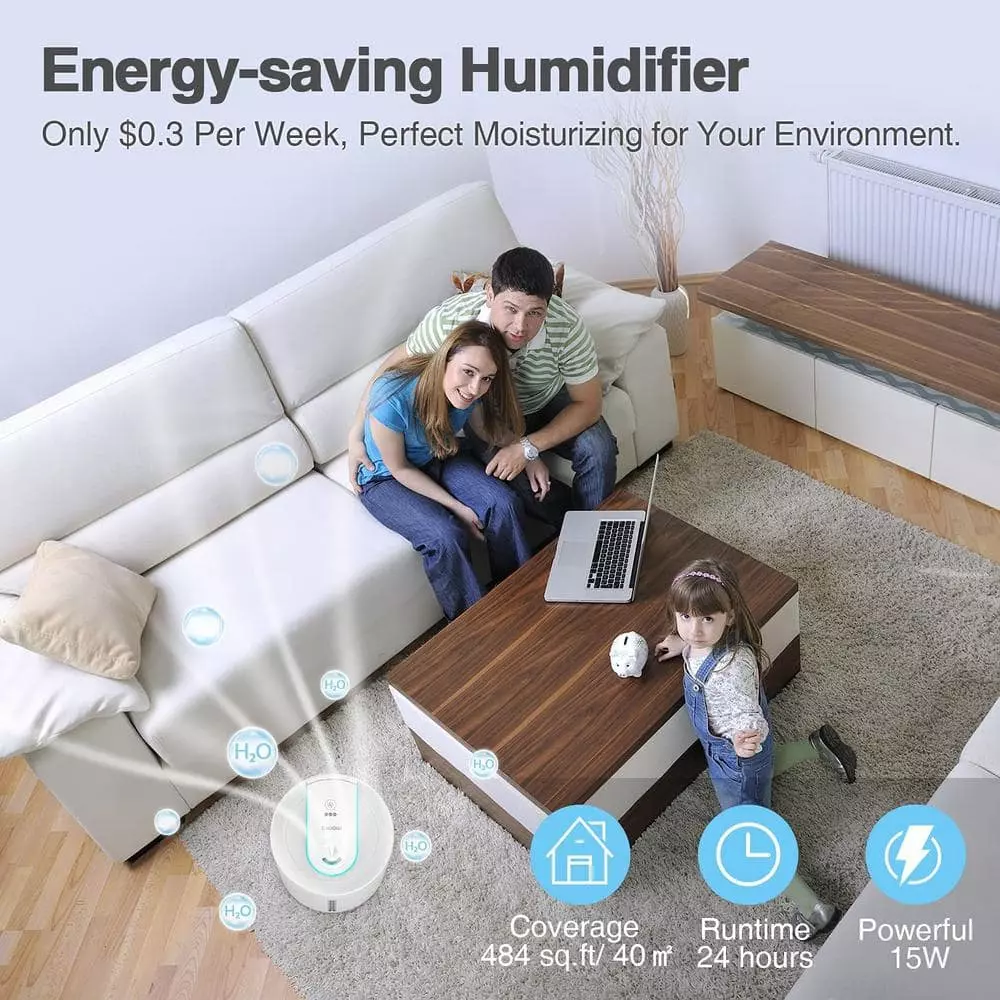 Tatahance 1.05 Gal. Large Room Cool Mist Top Fill Humidifier 6 Tatahance 1.05 Gal. Large Room Cool Mist Top Fill Humidifier - Image 4