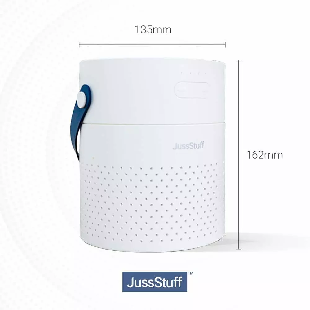 JussStuff Portable Humidifier, 1.1 l Tank Cool Mist Humidifier with 7 Colorful Night Light Function for Home and Travel, White 4 JussStuff Portable Humidifier, 1.1 l Tank Cool Mist Humidifier with 7 Colorful Night Light Function for Home and Travel, White - Image 2