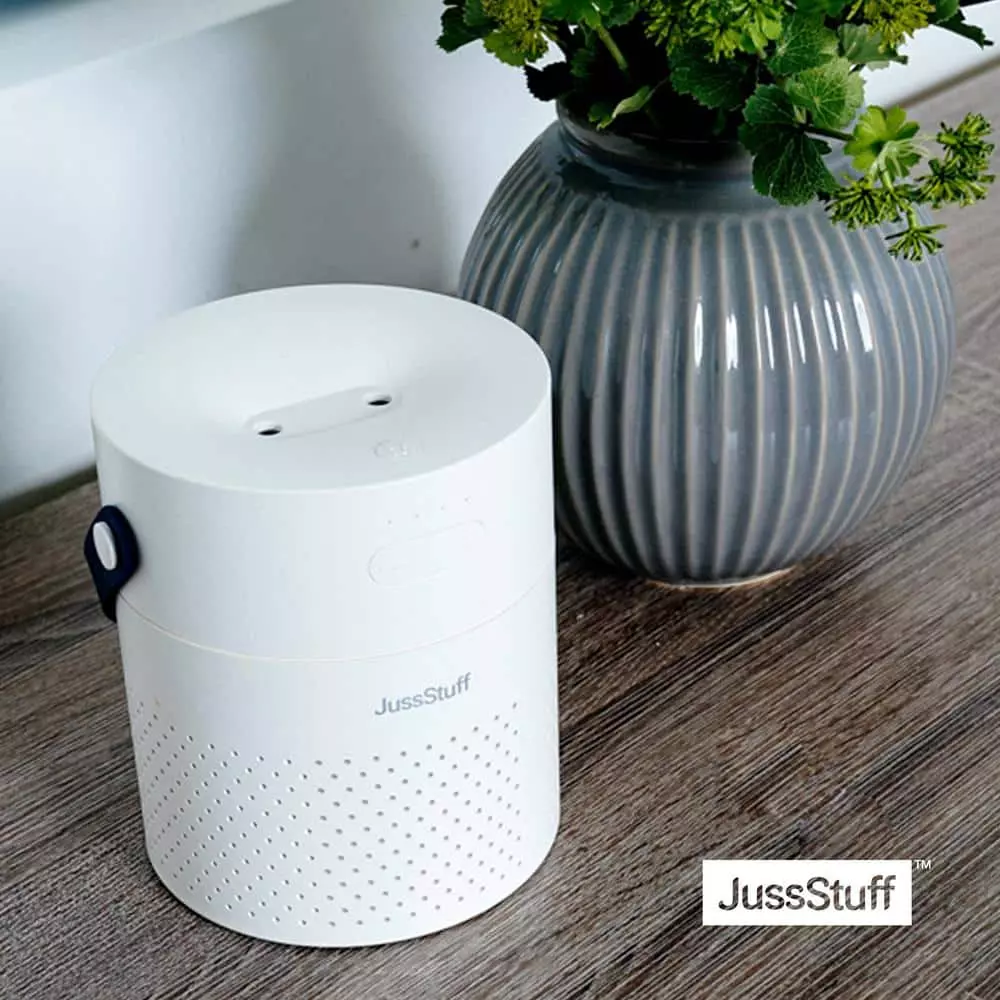 JussStuff Portable Humidifier, 1.1 l Tank Cool Mist Humidifier with 7 Colorful Night Light Function for Home and Travel, White 5 JussStuff Portable Humidifier, 1.1 l Tank Cool Mist Humidifier with 7 Colorful Night Light Function for Home and Travel, White - Image 3