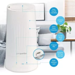 Unbranded 1 Gal. Top Fill Ultrasonic Cool Mist Humidifier with Aromatherapy Tray, White 18 Unbranded 1 Gal. Top Fill Ultrasonic Cool Mist Humidifier with Aromatherapy Tray, White -Air Quality Shop whites humidifiers h980w 1d 1000