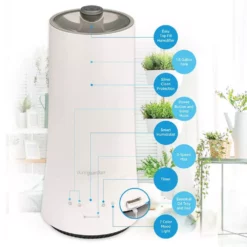 Unbranded 1.6 Gal. 420 sq. ft. Cool Mist Ultrasonic Humidifier with Humidistat and Nightlight 19 Unbranded 1.6 Gal. 420 sq. ft. Cool Mist Ultrasonic Humidifier with Humidistat and Nightlight -Air Quality Shop whites humidifiers h997w a0 1000