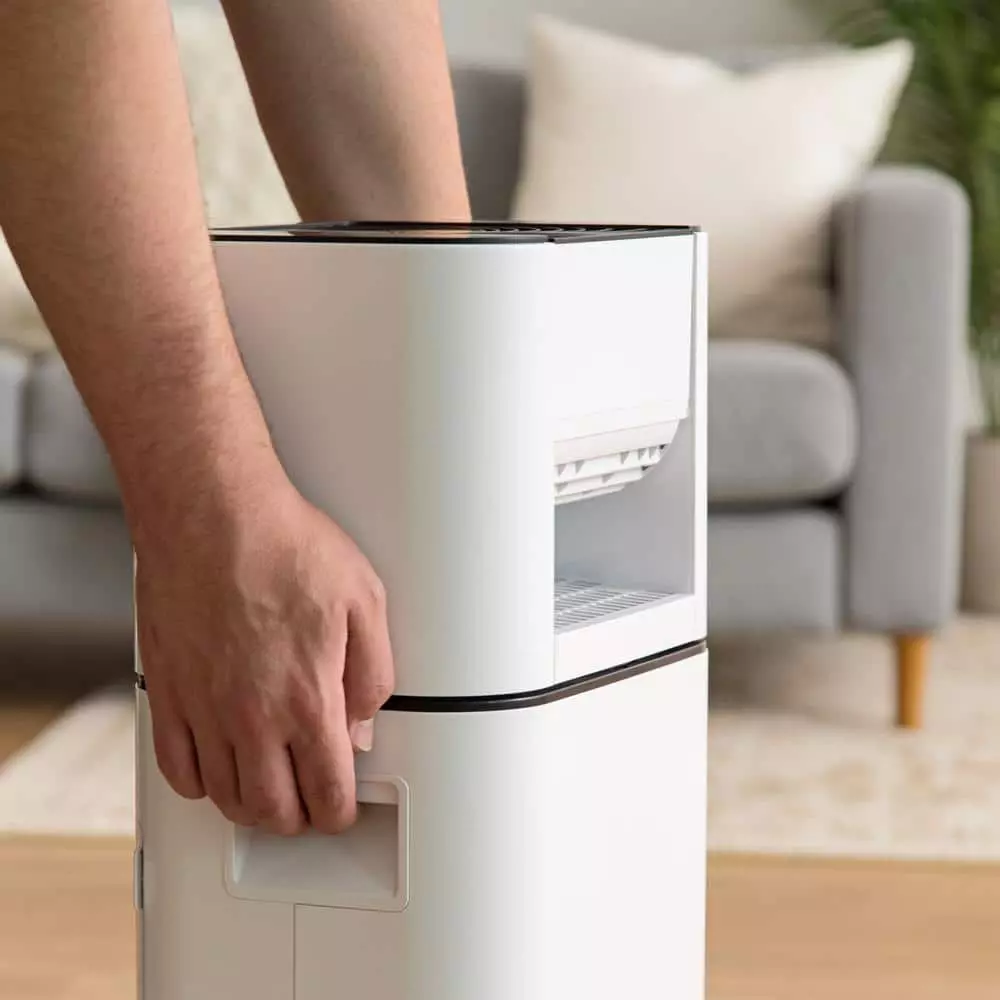 IRIS 5.2-Pint Bucket Dehumidifier Woozoo with Circulator Fan, White 8 IRIS 5.2-Pint Bucket Dehumidifier Woozoo with Circulator Fan, White - Image 6