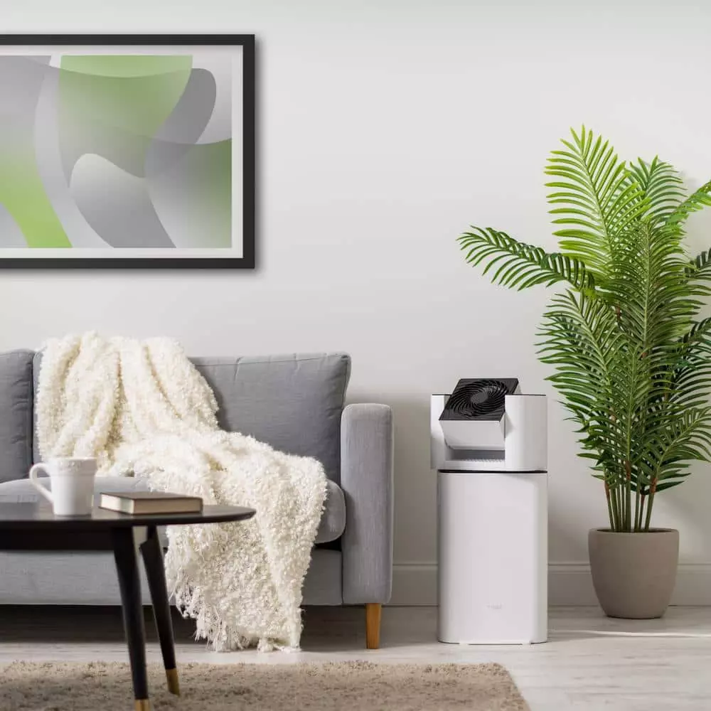 IRIS 5.2-Pint Bucket Dehumidifier Woozoo with Circulator Fan, White 6 IRIS 5.2-Pint Bucket Dehumidifier Woozoo with Circulator Fan, White - Image 4