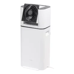 IRIS 5.2-Pint Bucket Dehumidifier Woozoo with Circulator Fan, White