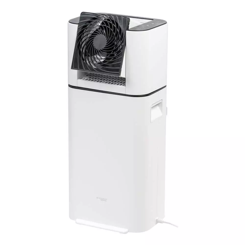 IRIS 5.2-Pint Bucket Dehumidifier Woozoo with Circulator Fan, White 3 IRIS 5.2-Pint Bucket Dehumidifier Woozoo with Circulator Fan, White