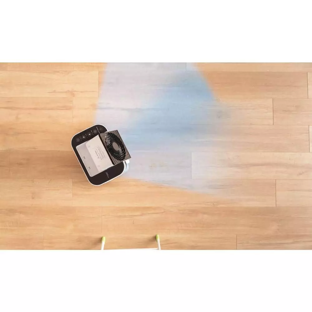 IRIS 5.2-Pint Bucket Dehumidifier Woozoo with Circulator Fan, White 10 IRIS 5.2-Pint Bucket Dehumidifier Woozoo with Circulator Fan, White - Image 8