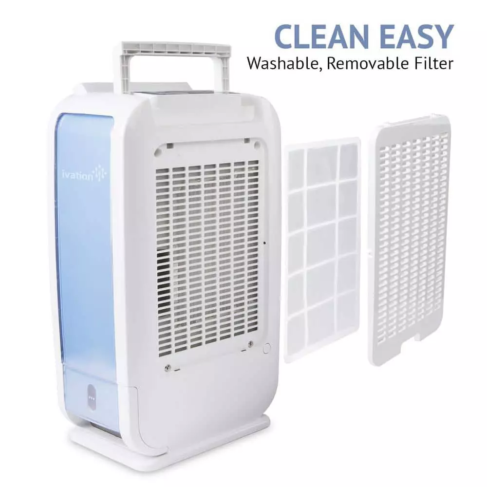 Ivation 13 Pint Small-Area Desiccant Dehumidifier with Continuous Drain Hose 5 Ivation 13 Pint Small-Area Desiccant Dehumidifier with Continuous Drain Hose - Image 3