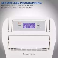 Ivation 19 Pint Wi-Fi Desiccant Dehumidifier w/Continuous Drain Hose and Smartphone Control 18 Ivation 19 Pint Wi-Fi Desiccant Dehumidifier w/Continuous Drain Hose and Smartphone Control -Air Quality Shop whites ivation dehumidifiers ivaddh09wifi fa 1000