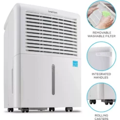 Ivation 50 Pint Energy Star Dehumidifier with Pump and Hose Connector 16 Ivation 50 Pint Energy Star Dehumidifier with Pump and Hose Connector -Air Quality Shop whites ivation dehumidifiers ivadh50pwp2 1f 1000