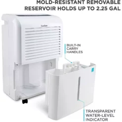 Ivation 50 Pint Energy Star Dehumidifier with Pump and Hose Connector 19 Ivation 50 Pint Energy Star Dehumidifier with Pump and Hose Connector -Air Quality Shop whites ivation dehumidifiers ivadh50pwp2 76 1000