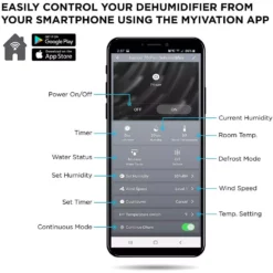 Ivation 50 Pint Smart Wi-Fi Energy Star Dehumidifier with Hose Connector and App 14 Ivation 50 Pint Smart Wi-Fi Energy Star Dehumidifier with Hose Connector and App -Air Quality Shop whites ivation dehumidifiers ivaduwifi50 fa 1000