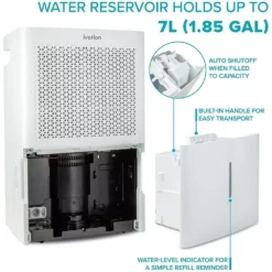 Ivation 50-Pint ENERGY STAR Dehumidifier with Drainage Pump 14 Ivation 50-Pint ENERGY STAR Dehumidifier with Drainage Pump -Air Quality Shop whites ivation dehumidifiers ivaesdh50wp 1f 1000