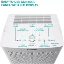 Ivation 50-Pint ENERGY STAR Dehumidifier with Drainage Pump 12 Ivation 50-Pint ENERGY STAR Dehumidifier with Drainage Pump -Air Quality Shop whites ivation dehumidifiers ivaesdh50wp c3 1000