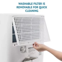 Ivation 60 Pint Dehumidifier with Pump, Hose Connector, Programmable Humidity 19 Ivation 60 Pint Dehumidifier with Pump, Hose Connector, Programmable Humidity -Air Quality Shop whites ivation dehumidifiers ivaldh95pwwpwh 44 1000