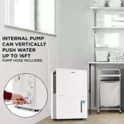 Ivation 50 Pint Energy Star Dehumidifier with Pump and Continuous Drain Hose -Air Quality Shop whites ivation dehumidifiers ivamdh50p 44 1000