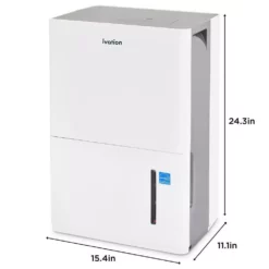 Ivation 50 Pint Energy Star Dehumidifier with Pump and Continuous Drain Hose -Air Quality Shop whites ivation dehumidifiers ivamdh50p c3 1000