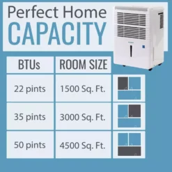 Keystone Energy Star 35 Pint Dehumidifier for up to 3,000 Sq.Ft. LED Display Timer Portable w/ Wheels Auto-Shutoff 13 Keystone Energy Star 35 Pint Dehumidifier for up to 3,000 Sq.Ft. LED Display Timer Portable w/ Wheels Auto-Shutoff -Air Quality Shop whites keystone dehumidifiers kstad354d 1d 1000