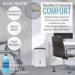 Keystone Energy Star 35-Pint Dehumidifier for up to 3,000 Sq.Ft. LED Display Timer Portable w/Wheels Auto-Shutoff 12 Keystone Energy Star 35-Pint Dehumidifier for up to 3,000 Sq.Ft. LED Display Timer Portable w/Wheels Auto-Shutoff -Air Quality Shop whites keystone dehumidifiers kstad354e a0 1000