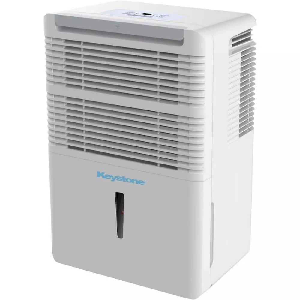 Keystone 35-Pint Dehumidifier with Electronic Controls in White 3 Keystone 35-Pint Dehumidifier with Electronic Controls in White