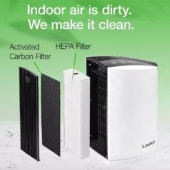 Lasko HEPA Filter Desktop Air Purifier with TotalProtect Filtration 18 Lasko HEPA Filter Desktop Air Purifier with TotalProtect Filtration -Air Quality Shop whites lasko air purifiers lp200 1f 1000