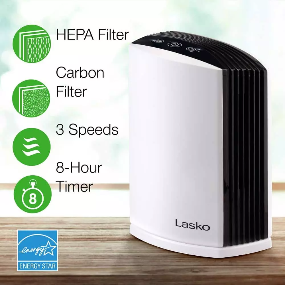Lasko HEPA Filter Desktop Air Purifier with TotalProtect Filtration 4 Lasko HEPA Filter Desktop Air Purifier with TotalProtect Filtration - Image 2