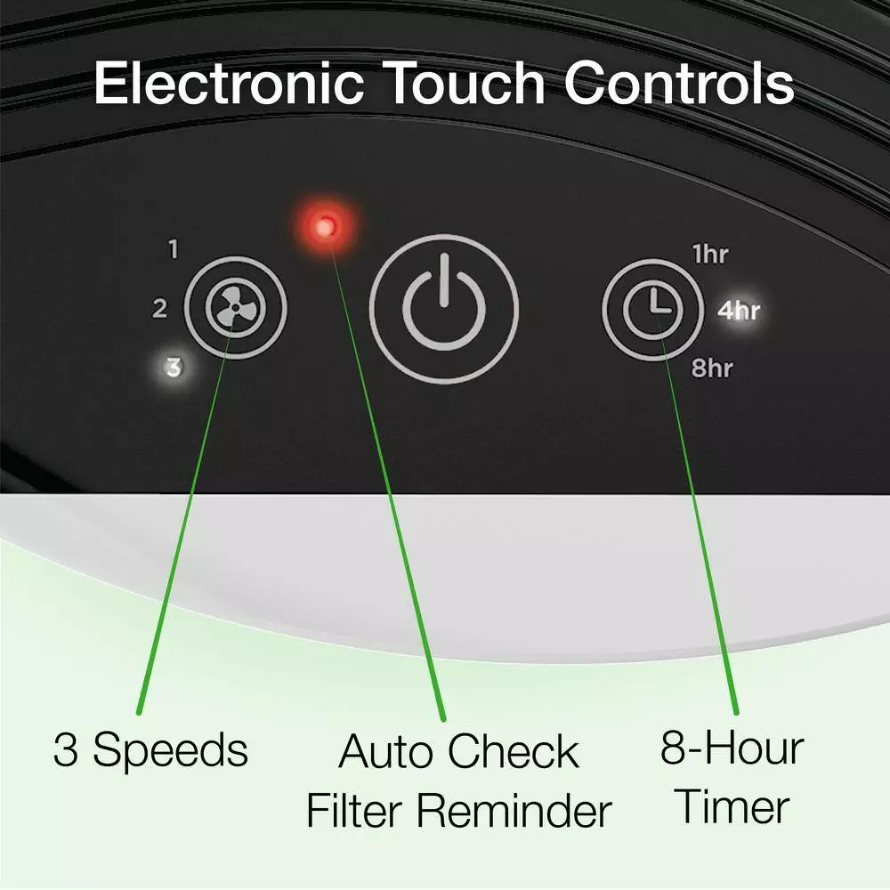 Lasko HEPA Filter Room Air Purifier with Total Protect Filtration 5 Lasko HEPA Filter Room Air Purifier with Total Protect Filtration - Image 3