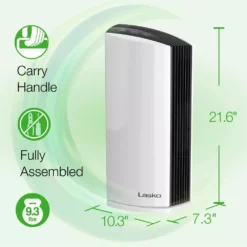 Lasko HEPA Filter Room Air Purifier with Total Protect Filtration 20 Lasko HEPA Filter Room Air Purifier with Total Protect Filtration -Air Quality Shop whites lasko air purifiers lp300 fa 1000