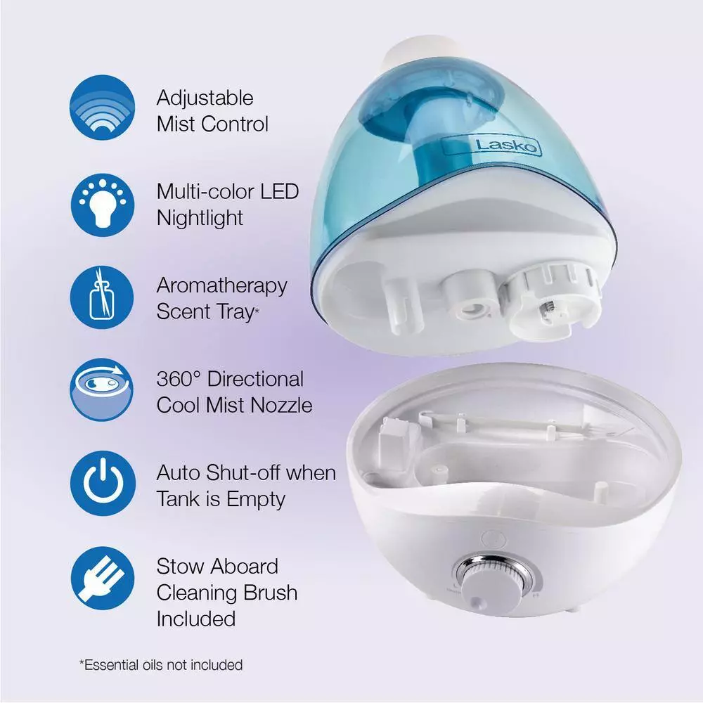 Lasko Ultrasonic Cool Mist Humidifier 4 Lasko Ultrasonic Cool Mist Humidifier - Image 2