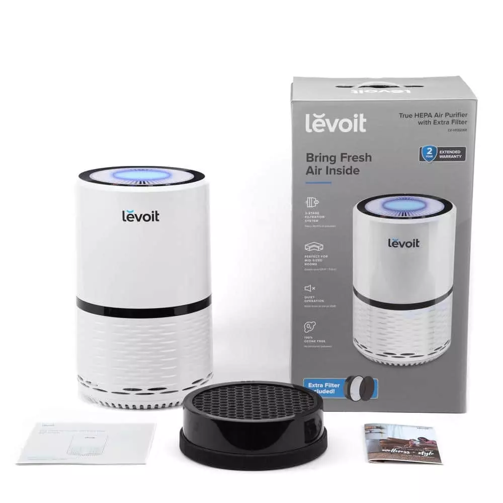 LEVOIT Compact 125 sq. ft. True HEPA Air Purifier with Bonus Filter 4 LEVOIT Compact 125 sq. ft. True HEPA Air Purifier with Bonus Filter - Image 2