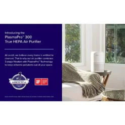 LEVOIT PlasmaPro 300 True HEPA Air Purifier, 219 sq. ft. -Air Quality Shop whites levoit air purifiers heapaplvnus0093 77 1000