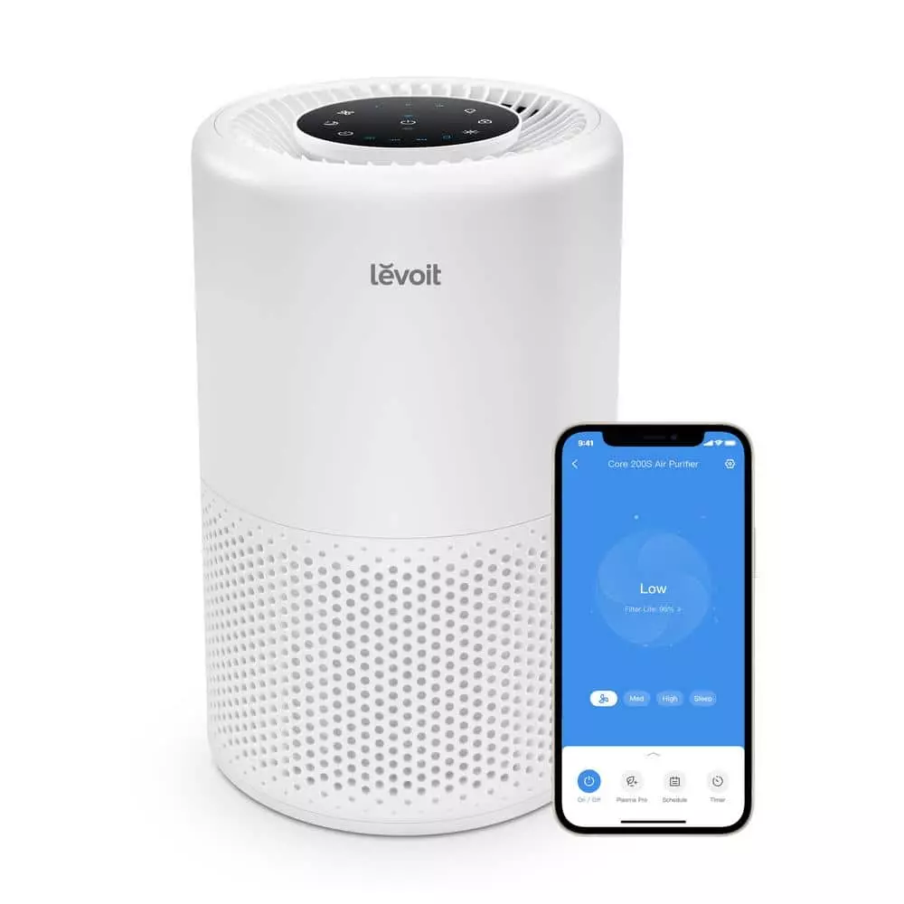 LEVOIT White PlasmaPro Smart True HEPA Smart Air Purifier, 178 sq. ft. 3 LEVOIT White PlasmaPro Smart True HEPA Smart Air Purifier, 178 sq. ft.