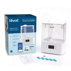 LEVOIT 1.5 Gal. Smart Ultrasonic Cool Mist Humidifier and Diffuser up to 505 sq. ft. -Air Quality Shop whites levoit humidifiers heaphulvsus0036 44 1000