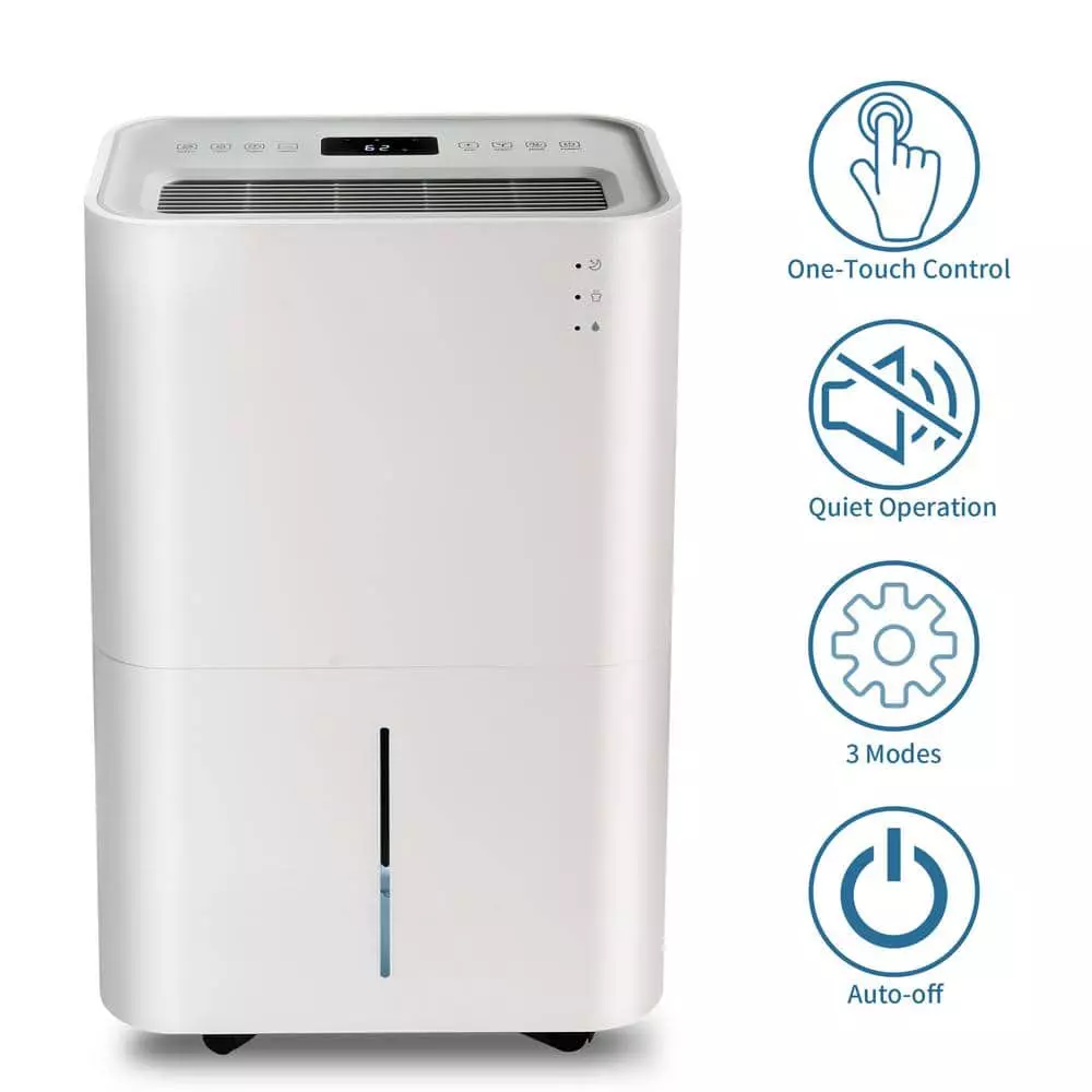Merax 50-Pint Dehumidifier with 4L Water Tank for Large Space 11 Merax 50-Pint Dehumidifier with 4L Water Tank for Large Space - Image 9