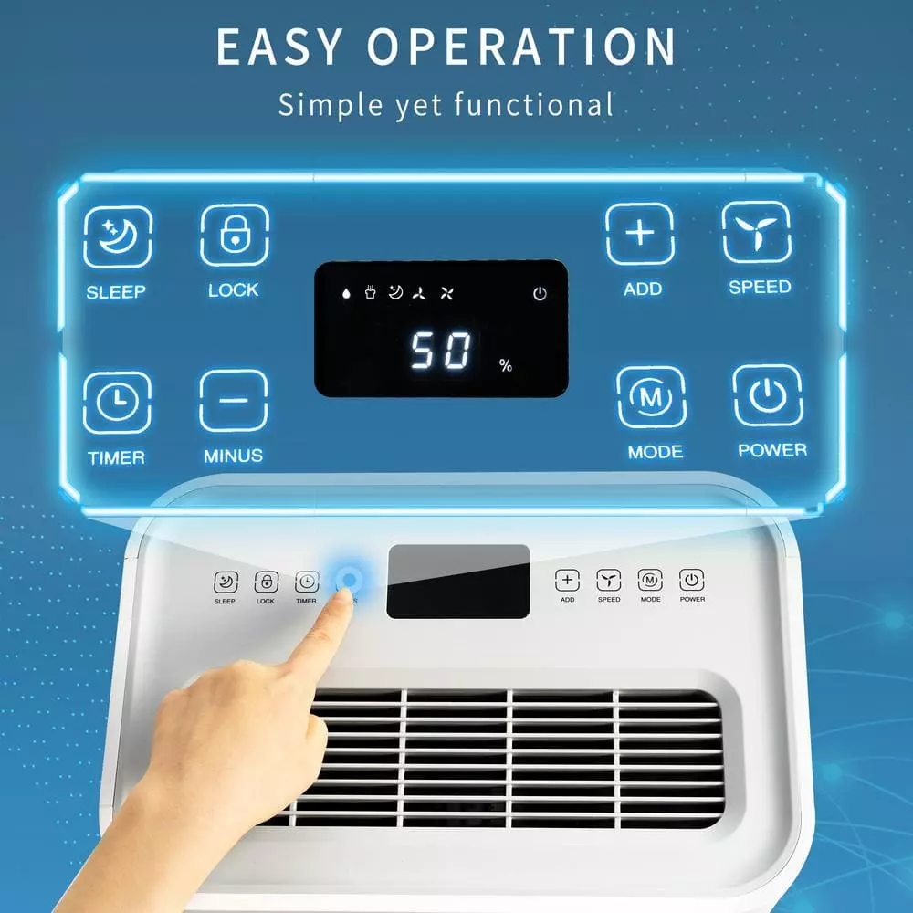 Merax 50-Pint Dehumidifier with 4L Water Tank for Large Space 10 Merax 50-Pint Dehumidifier with 4L Water Tank for Large Space - Image 8