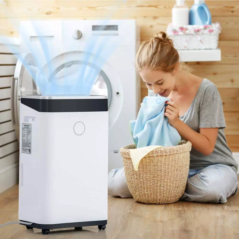 Merax Large Space Auto Defrost High Humidity 50-Pints Dehumidifier with 6.5 l Water tank and Continuous Drain Hose 10 Merax Large Space Auto Defrost High Humidity 50-Pints Dehumidifier with 6.5 l Water tank and Continuous Drain Hose - Image 8