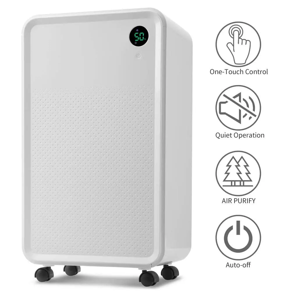 Nestfair 30-Pint Dehumidifier with 2 l Water Tank 4 Nestfair 30-Pint Dehumidifier with 2 l Water Tank - Image 2