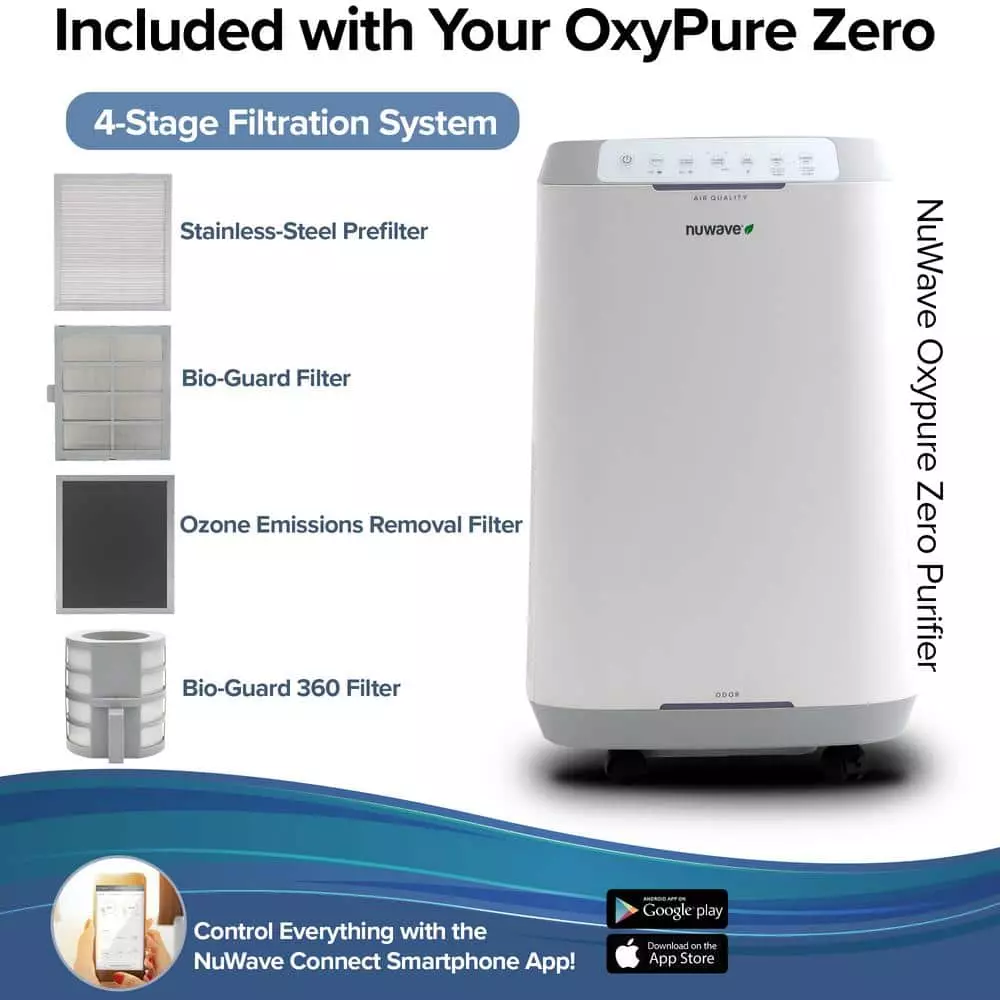 NuWave Oxypure Zero E1000 Smart Air Purifier 7 NuWave Oxypure Zero E1000 Smart Air Purifier - Image 5