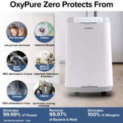 NuWave Oxypure Zero E1000 Smart Air Purifier 17 NuWave Oxypure Zero E1000 Smart Air Purifier -Air Quality Shop whites nuwave air purifiers 47251 76 1000