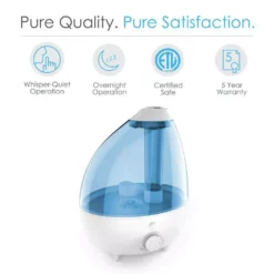Pure Enrichment MistAire XL Ultrasonic Cool Mist Humidifier -Air Quality Shop whites pure enrichment humidifiers pehumlrg 4f 1000