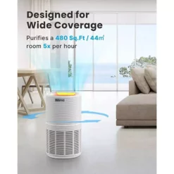 RENPHO Air Purifier Air Cleaner for Home Large Room 960 sq.ft. HEPA Filter in Black, WiFi and Alexa Control through APP White -Air Quality Shop whites renpho air purifiers pus rp ap089s wh 44 1000